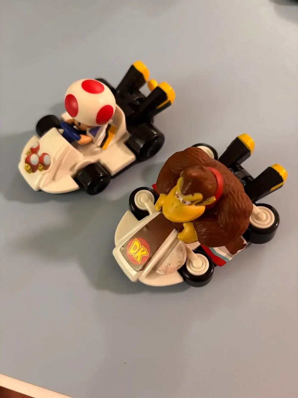 Lot of 2 Mcdonald's 2014 Nintendo Mario Brothers Kart Donkey Kong And Toad